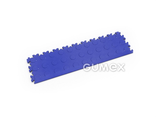 Anlaufkante FORTELOCK 2045, 7mm, 510x140mm, 92°ShA, Dessin flache Noppen, PVC, blau, 